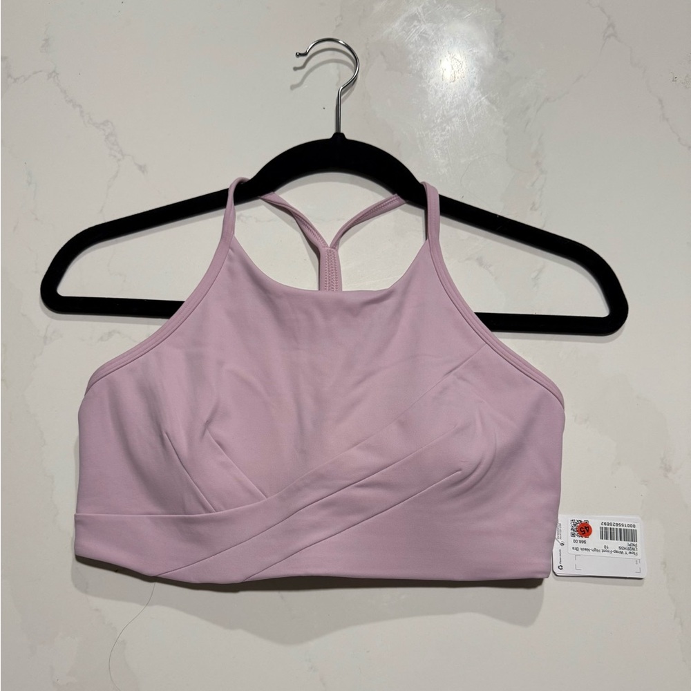 Lululemon Flow Y Wrap Front High Neck Bra Size 10 - PKPI